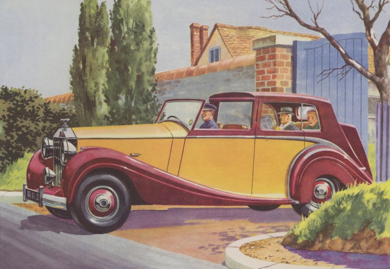 Rolls-Royce (farvelitografi) af English School