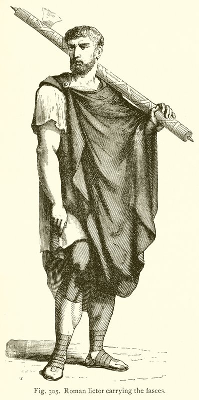Roman Lictor bærer Fascerne af English School