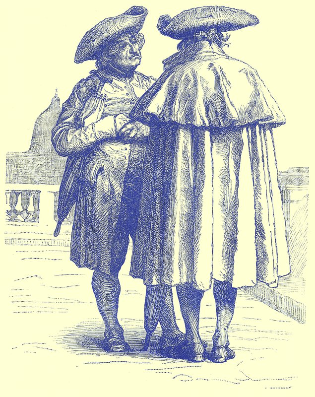 Romerske præster, illustration fra Illustrated Travels, redigeret af H. W. Bates, udgivet ca. 1880 (digitalt forbedret billede) af English School