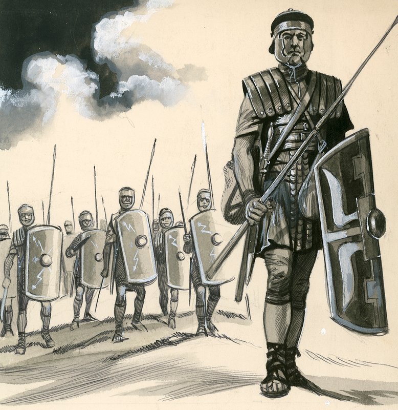 romersk soldat af English School
