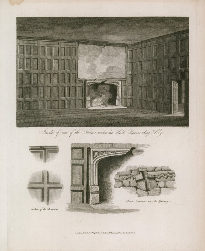 Værelse under hallen, Bermondsey Abbey af English School