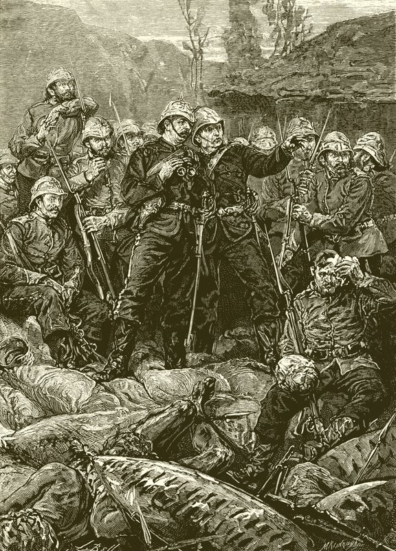 Rorkes Drift: Morgenen efter angrebet af English School