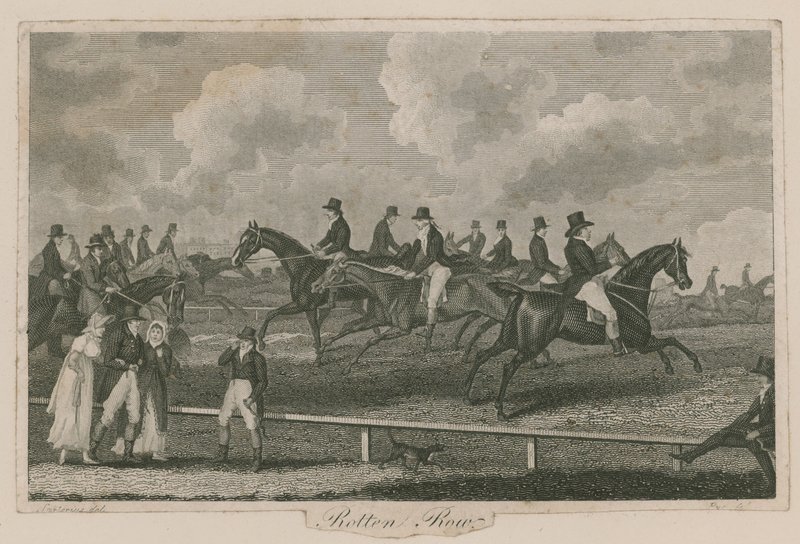 Rotten Row, Hyde Park, London af English School