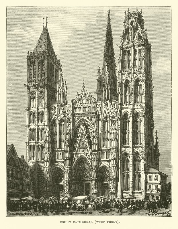 Rouen-katedralen, vestfronten af English School