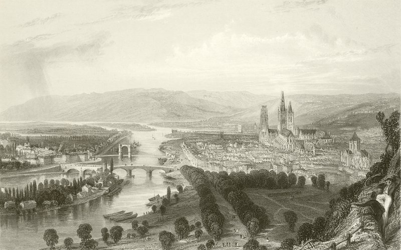 Rouen ved Seinen af English School