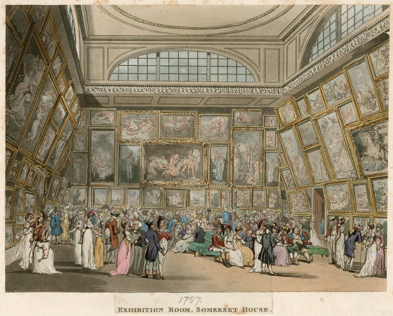 Royal Academy: Exhibition Room, Somerset House, London af English School