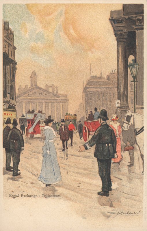 Royal Exchange, London, politimand af English School