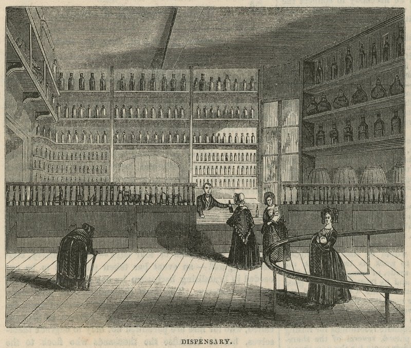 Royal Free Hospital, London: Dispensary af English School