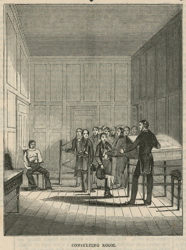 Royal Free Hospital, London: Konsultationsrummet af English School