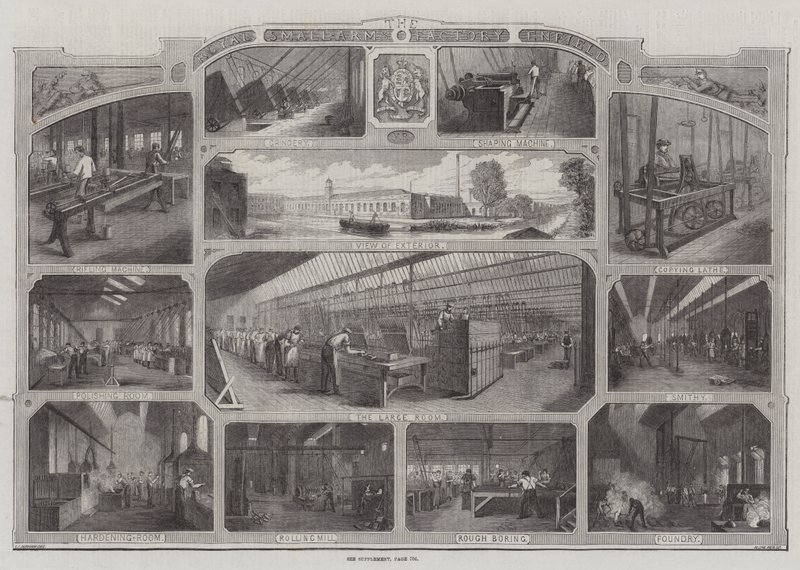 Royal Small Arms Factory i Enfield (gravering) af English School