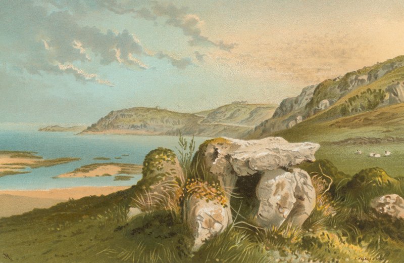 Rozel Bay og Druidical Remains - Jersey af English School