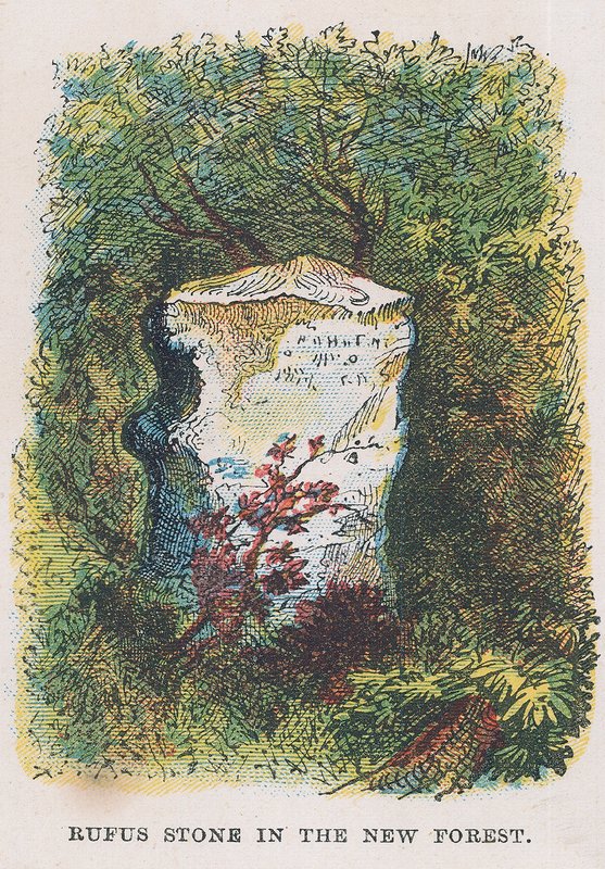 Rufus sten i New Forest af English School