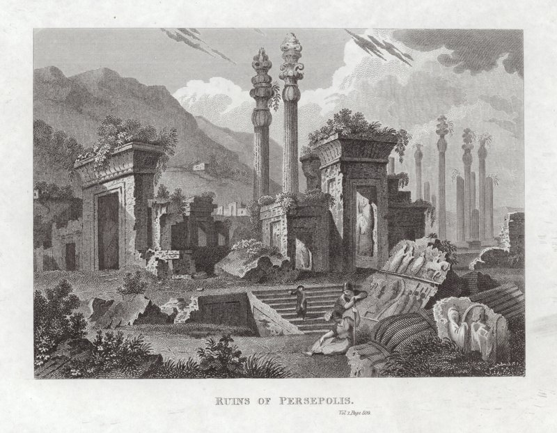 Ruinerne af Persepolis af English School