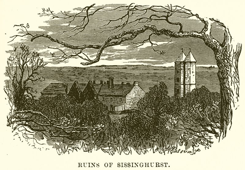 Ruinerne af Sissinghurst af English School