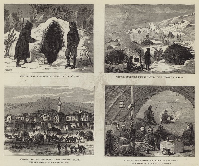 Russisk tyrkisk krig (gravering) af English School