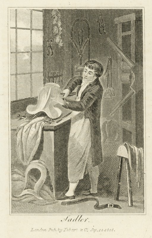 Sadelmager (gravering) af English School