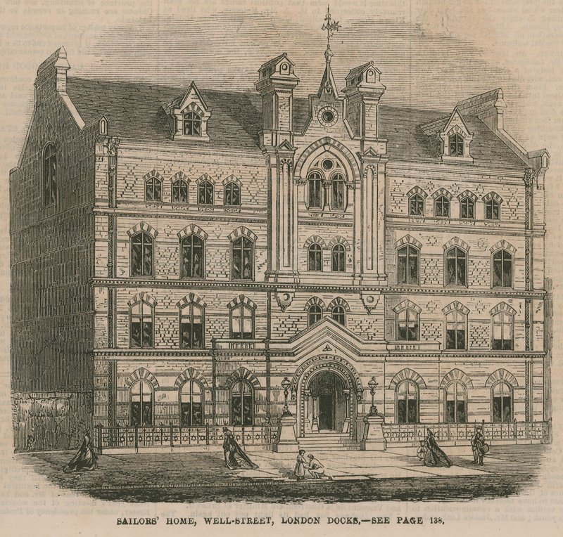 Sailors Home, Well Street, London Docks af English School