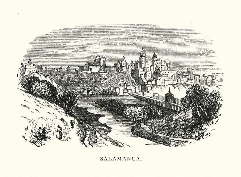 Salamanca (kobberstik) af English School