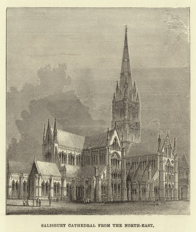 Salisbury Cathedral fra nordøst af English School