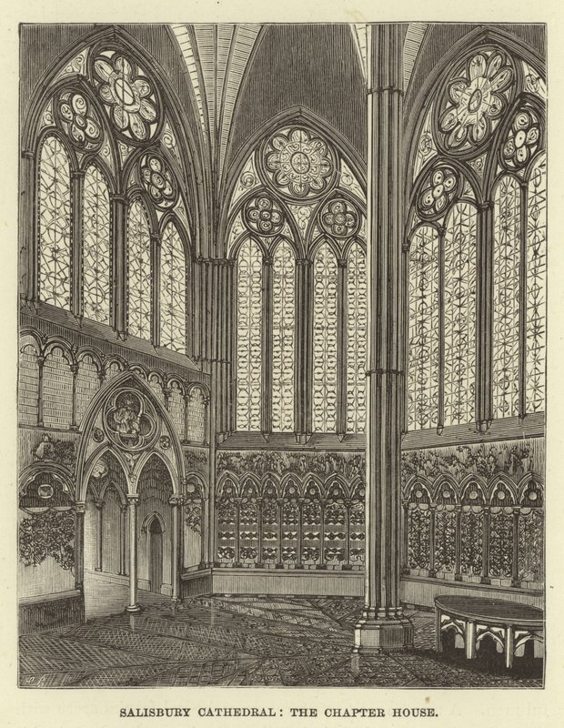 Salisbury Cathedral, kapitelhuset af English School