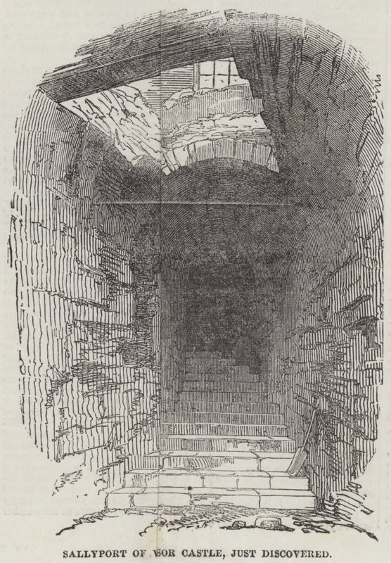 Sallyport of Windsor Castle, netop opdaget (gravering) af English School