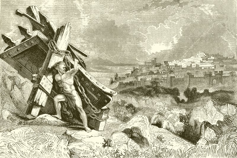 Samson bortførte Gazas porte af English School