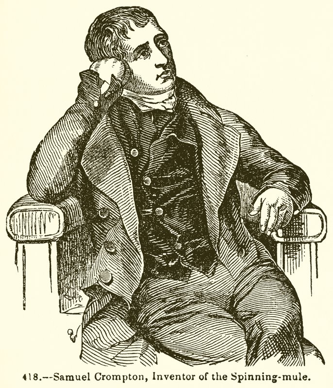 Samuel Crompton, opfinder af Spinning-Mule af English School