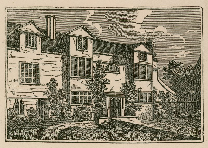 Samuel Richardsons hus ved Parsons Green, London af English School