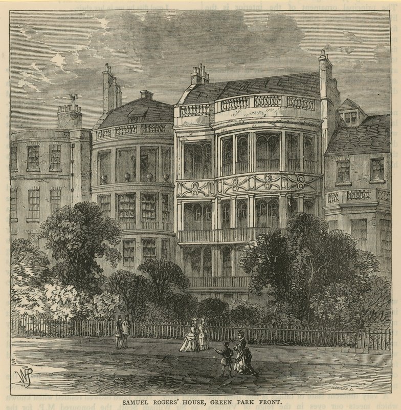 Samuel Rogers House, Green Park foran af English School