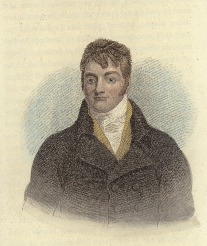 Samuel Whitbread, britisk politiker (farvet gravering) af English School