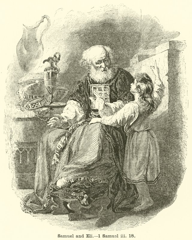 Samuel og Eli, 1 Samuel, iii, 18 af English School