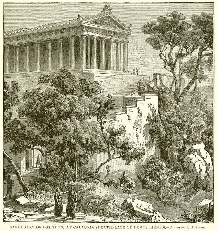 Sanctuary of Poseidon, i Calauria (Demosthenes Dødssted) af English School