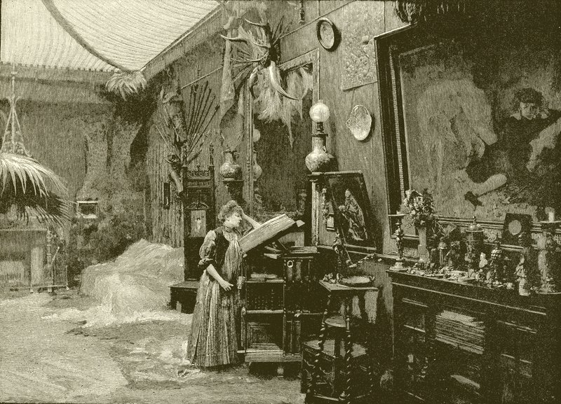 Sarah Bernhardt i sit studie af English School