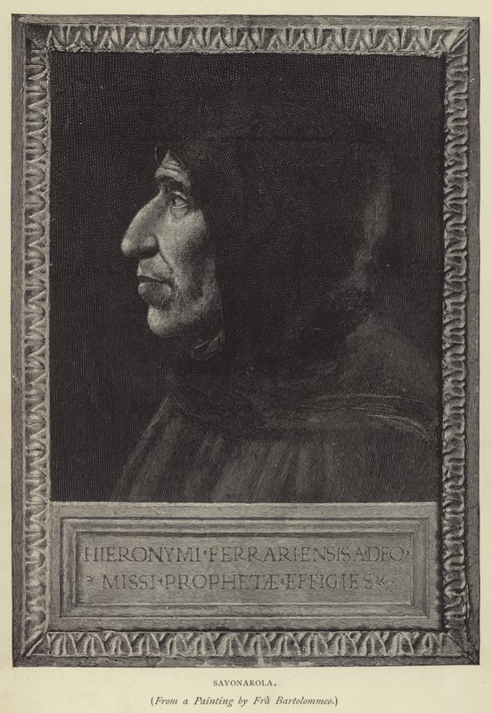 Savonarola (gravering) af English School