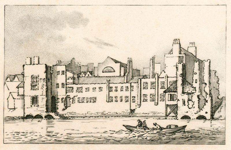 Savoy, London, som det er i øjeblikket, 1792 af English School