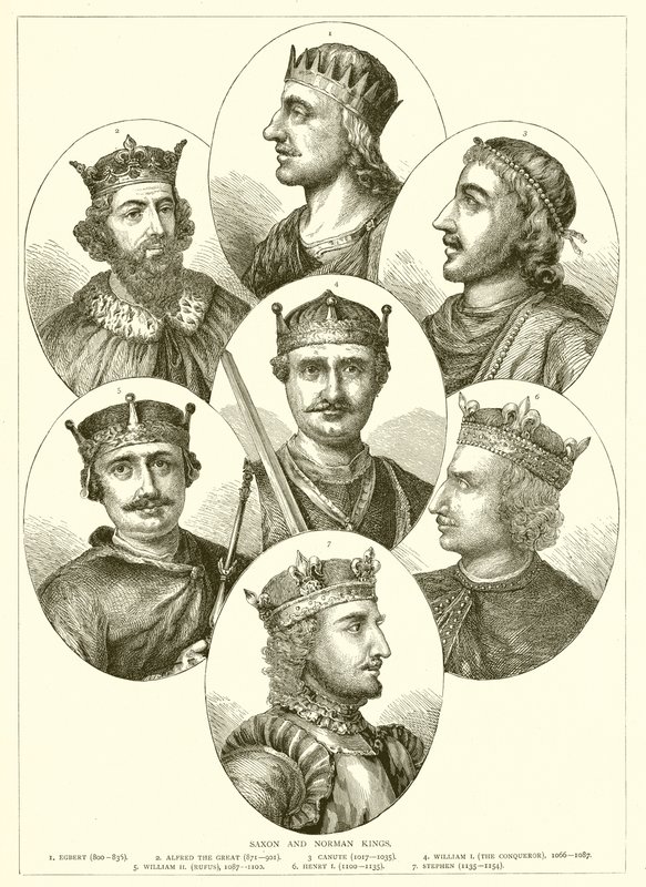 Saxon og Norman Kings af English School