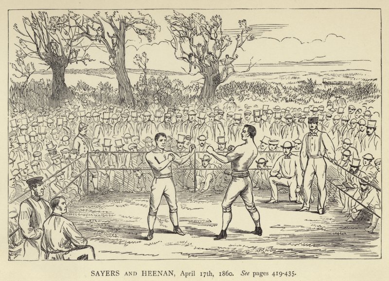 Sayers og Heenan, 17. april 1860 af English School