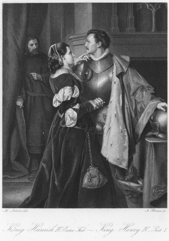 Scene fra Kong Henrik IV, del I af English School