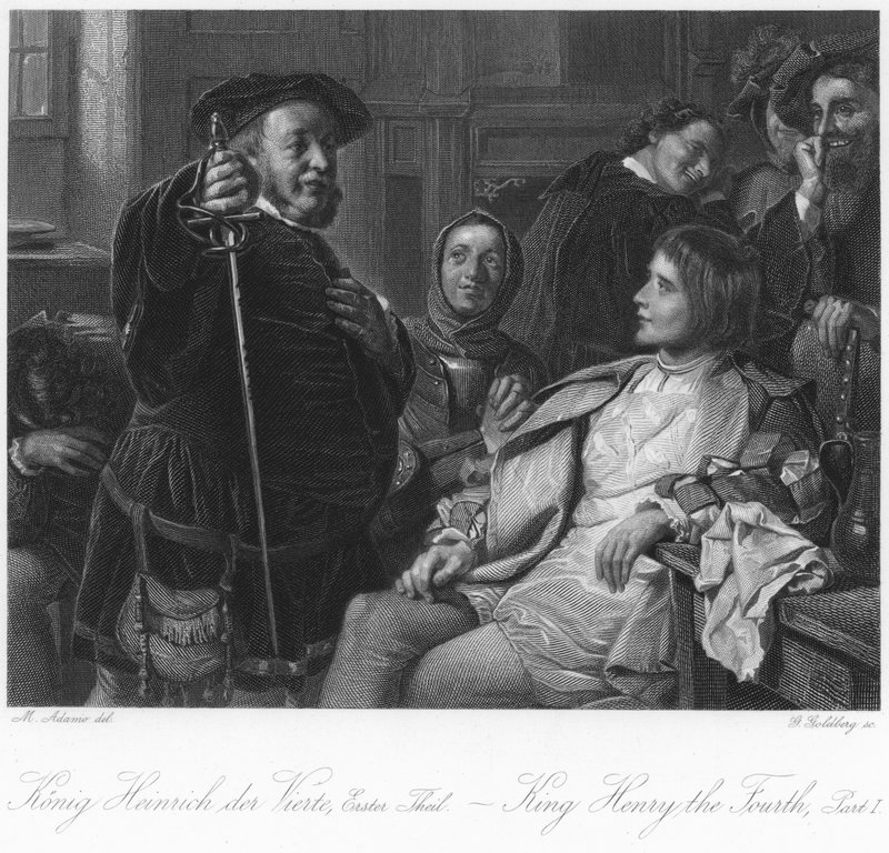 Scene fra Kong Henrik den fjerde del I af English School