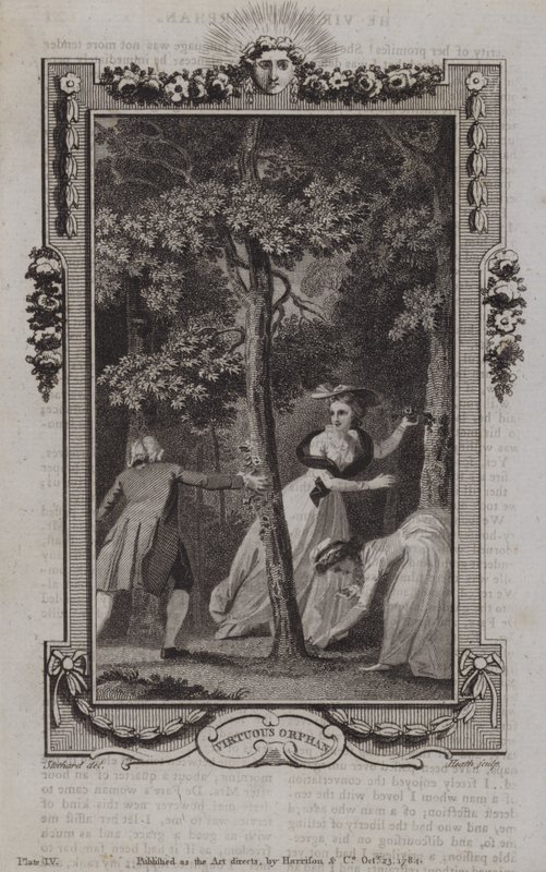 Scene fra The Virtuous Orphan, af Mary Collyer af English School