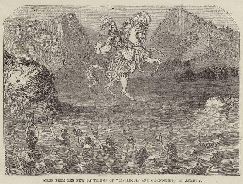 Scene fra den nye pantomime af "Harlequin and O
