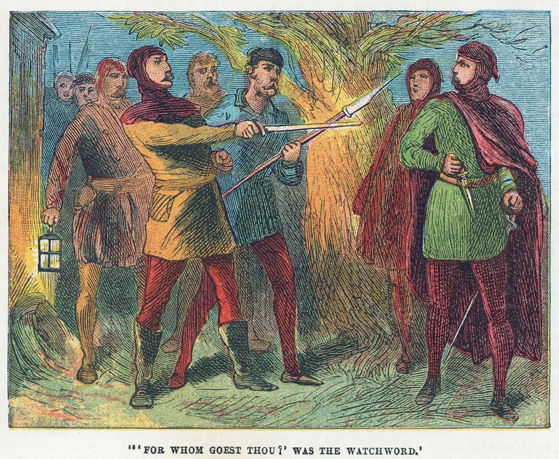 Scene fra bondeoprøret af English School