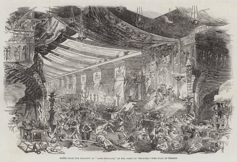 Scene fra tragedien om "Sardanapalus," på Princess