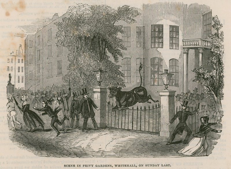 Scene i Privy Gardens af English School
