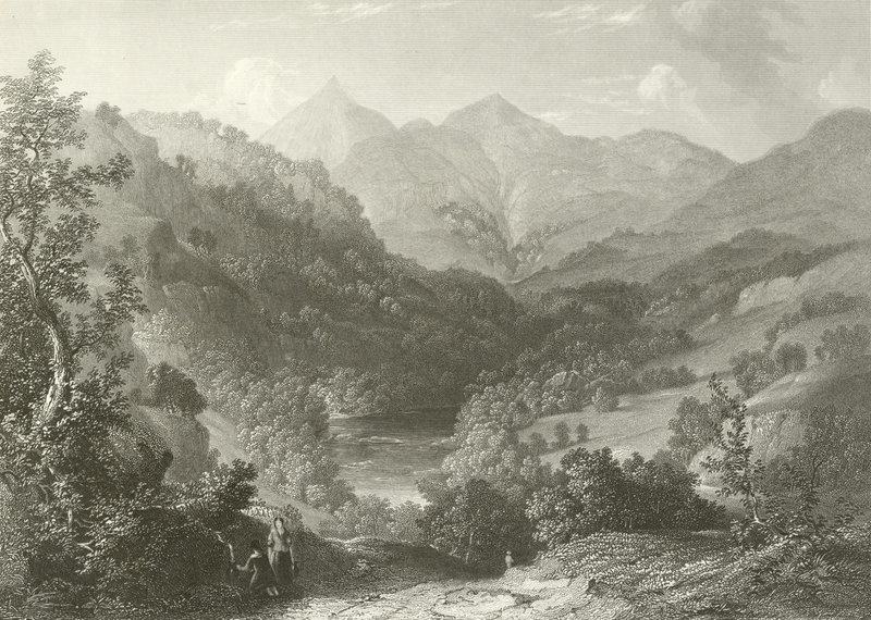 Scene på Tummel, nær Benurackie af English School
