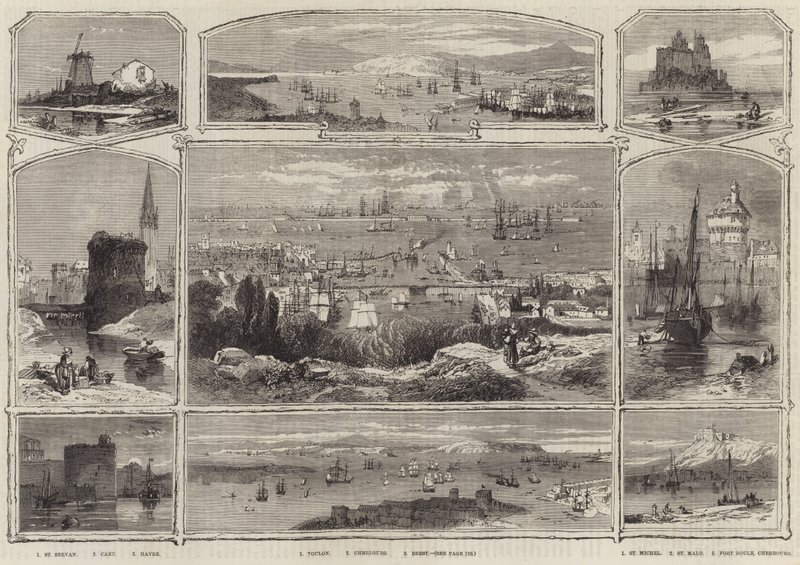 Frankrigs scener (gravering) af English School