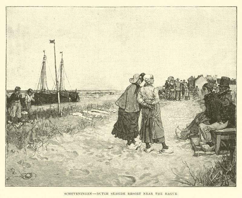 Scheveningen, hollandsk badeby nær Haag af English School