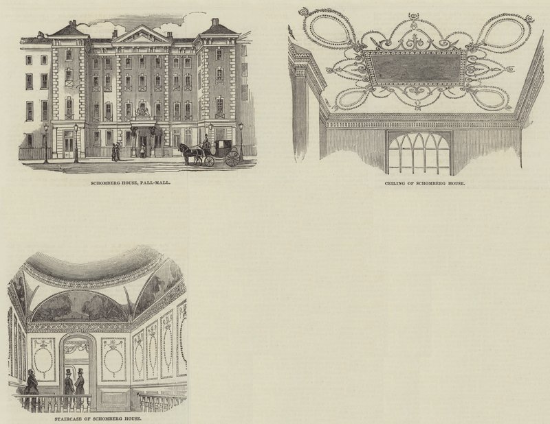 Schomberg House, Pall Mall (gravering) af English School