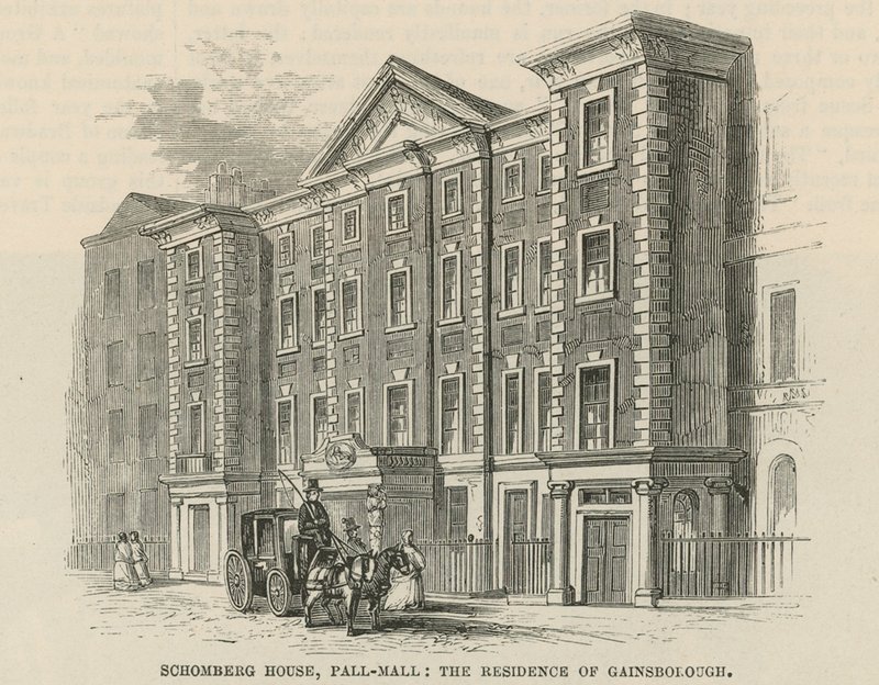 Schomberg House, Pall Mall, London, Thomas Gainsboroughs bolig af English School