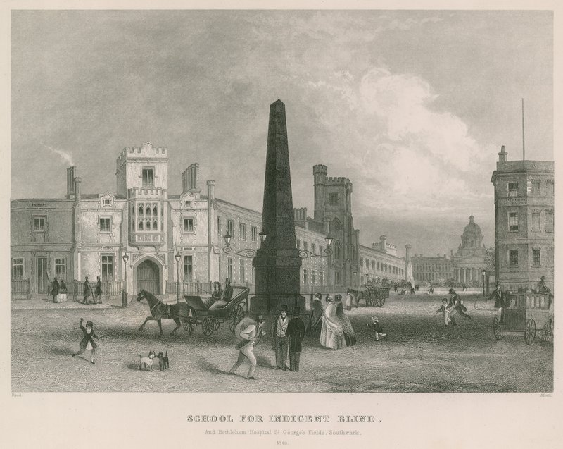 School for Indigent Blind og Bethlehem Hospital, St George